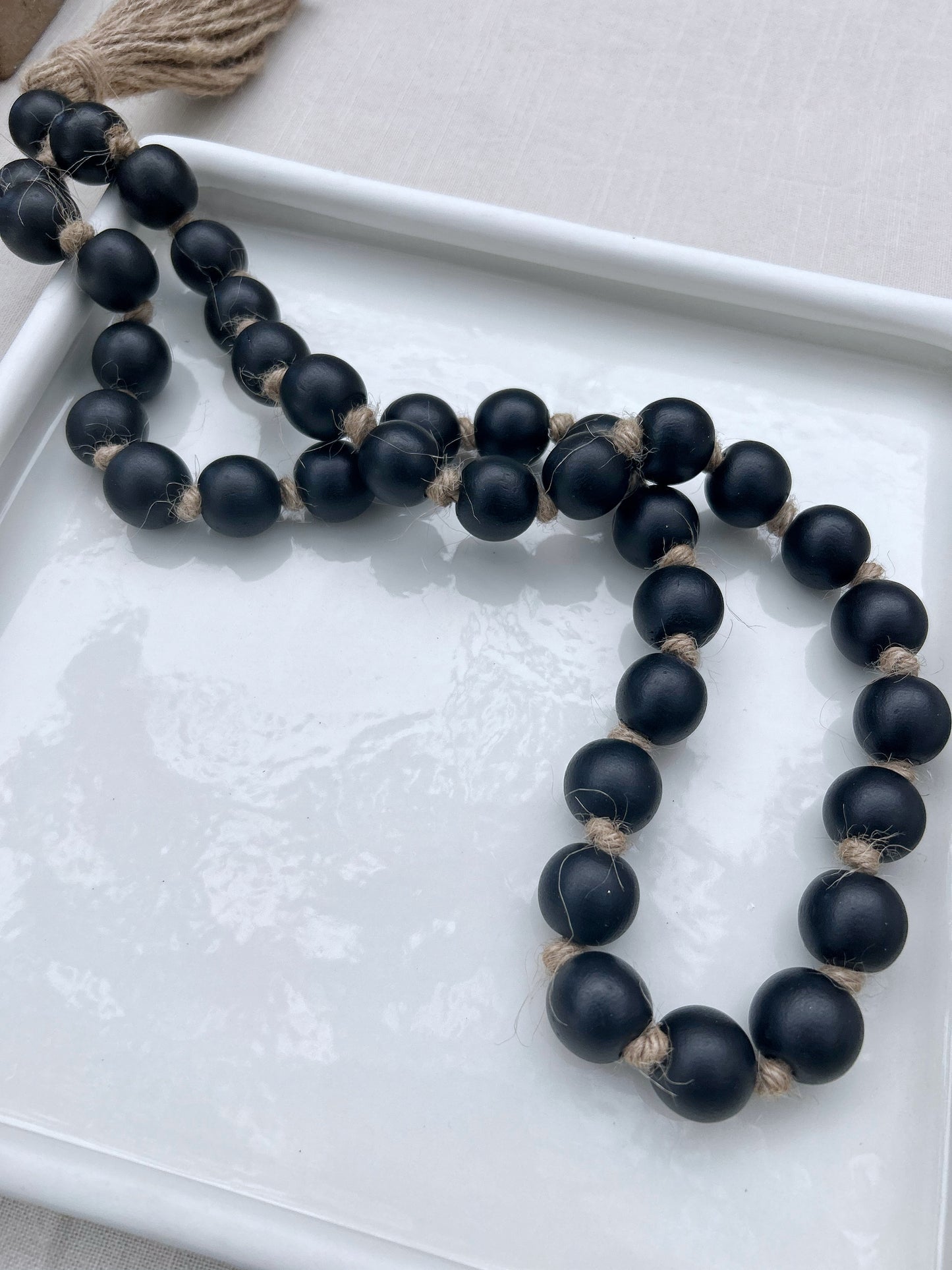 Zuri Wooden Beads - Black