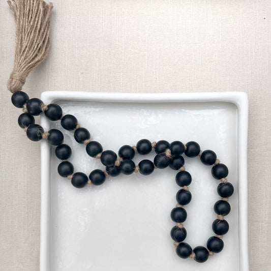 Zuri Wooden Beads - Black
