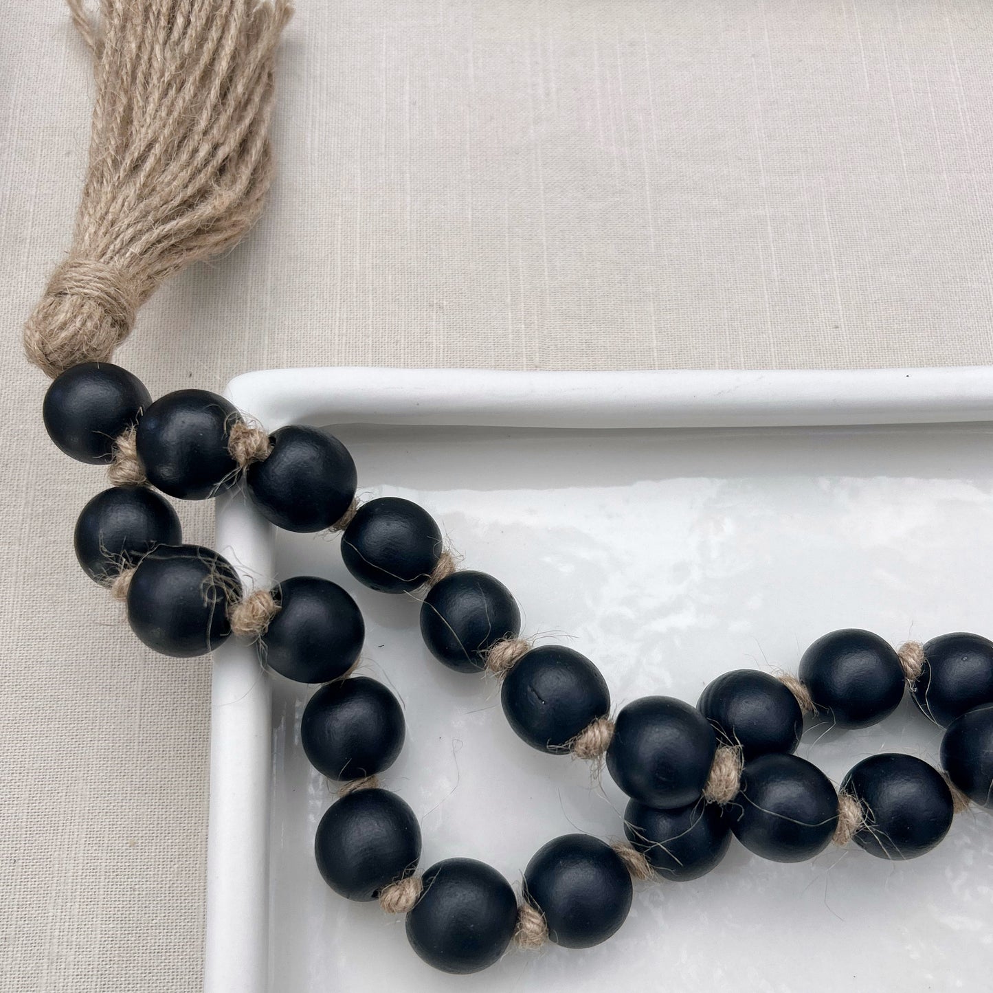 Zuri Wooden Beads - Black